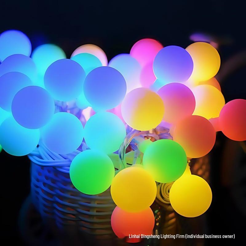 Outdoor Waterproof Solar LED Colorful White Ball String Lights for Camping and Room Decor 1.5m 10-Light Battery (Steady)
Outdoor Waterproof Solar LED Colorful White Ball String Lights for Camping and Room Decor 1.5m 10-Light Battery (Steady)