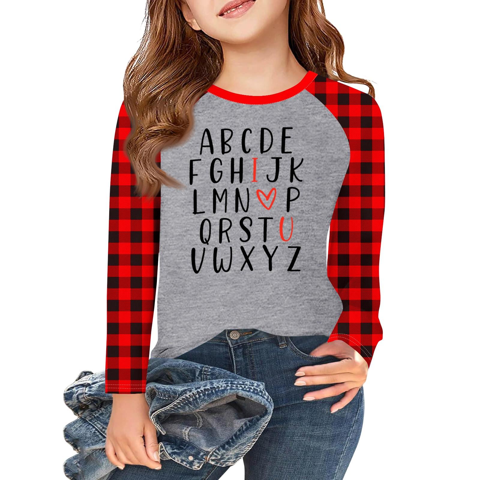 Girls Long Sleeve Love Valentine s Day T Shirts Kids Fall Tops Crewneck Basic Tees 5-14Y 8
Girls Long Sleeve Love Valentine s Day T Shirts Kids Fall Tops Crewneck Basic Tees 5-14Y 8
