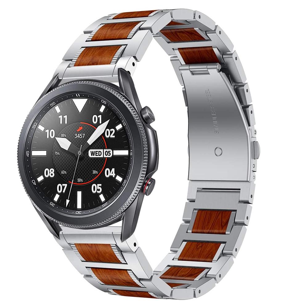22mm Metal strap For Samsung Galaxy Watch 3 Gear S3 Huawei Watch 4/3/GT4-3 Amazfit GTR/Stratos Strap Wooden Bracelet Accessories for 22mm срібний
22mm Metal strap For Samsung Galaxy Watch 3 Gear S3 Huawei Watch 4/3/GT4-3 Amazfit GTR/Stratos Strap Wooden Bracelet Accessories for 22mm срібний