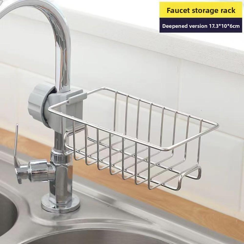 Home Kitchen Faucet Shelf Sink Sponge Drain Basket Bathroom Supplies Toilet Storage Rack No Punching Medium with Towel Rack
Home Kitchen Faucet Shelf Sink Sponge Drain Basket Bathroom Supplies Toilet Storage Rack No Punching Medium with Towel Rack