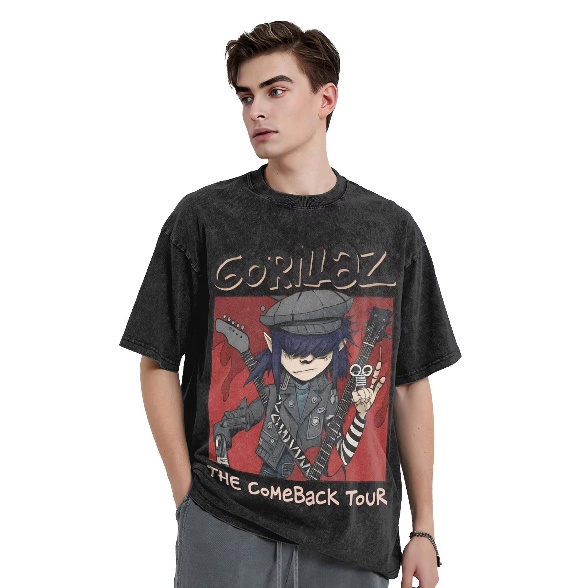 New Gorillazs man clothing 100%Cotton Washed Tshirt Casual fashion Tee Y2K retro O Neck Streetwear Women Oversized Casual Top S разноцветный
New Gorillazs man clothing 100%Cotton Washed Tshirt Casual fashion Tee Y2K retro O Neck Streetwear Women Oversized Casual Top S разноцветный