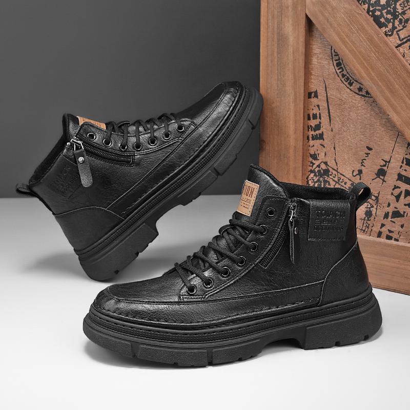 Autumn and winter new mid-to-high-top outdoor retro casual Martin boots, leather shoes and boots are versatile 44 чорний
Autumn and winter new mid-to-high-top outdoor retro casual Martin boots, leather shoes and boots are versatile 44 чорний