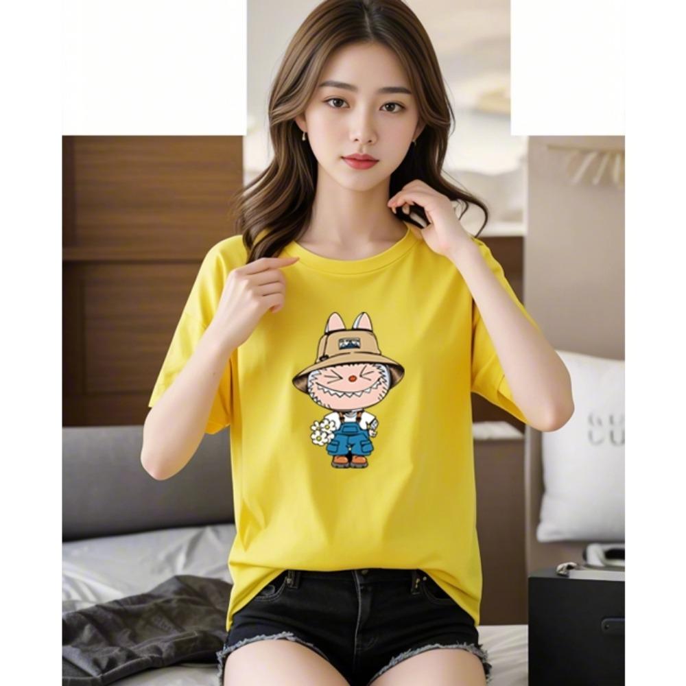 Женская футболка с круглым вырезом, коротким рукавом, повседневная, свободного кроя, с 3D-принтом LABUBU XXL
Женская футболка с круглым вырезом, коротким рукавом, повседневная, свободного кроя, с 3D-принтом LABUBU XXL