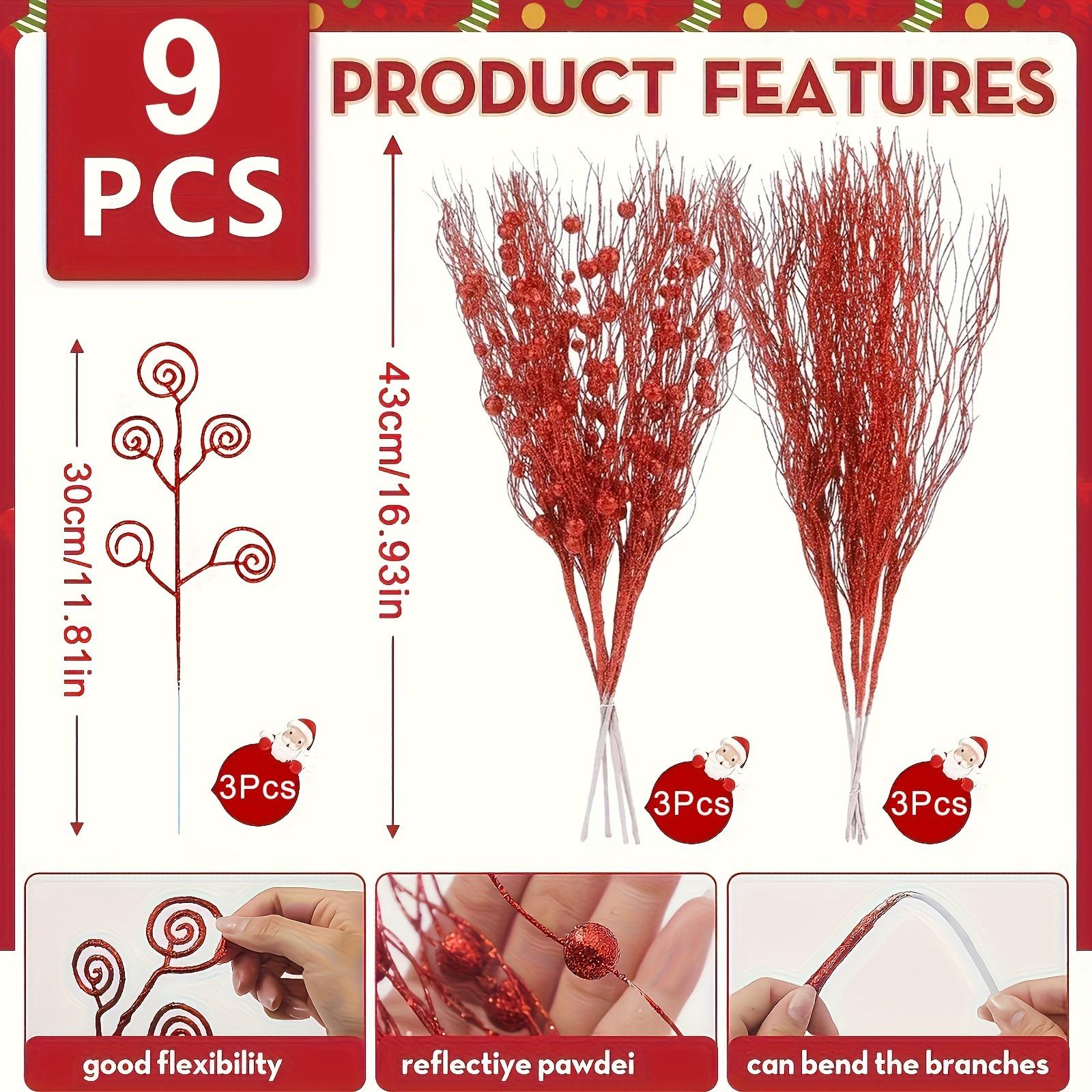 9Pcs Christmas Decoration Artificial Berry Branches for Christmas Tree Decoration Home Decor Party Supplies Wreath Gift Ornament червоний
9Pcs Christmas Decoration Artificial Berry Branches for Christmas Tree Decoration Home Decor Party Supplies Wreath Gift Ornament червоний