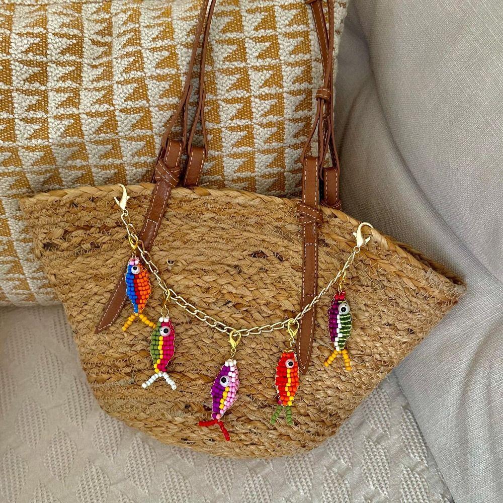 Key Chain Beaded Small Fish Pendant DIY Necklace Backpack Charms Lovely Mobile Phone Pendant Women Style C
Key Chain Beaded Small Fish Pendant DIY Necklace Backpack Charms Lovely Mobile Phone Pendant Women Style C