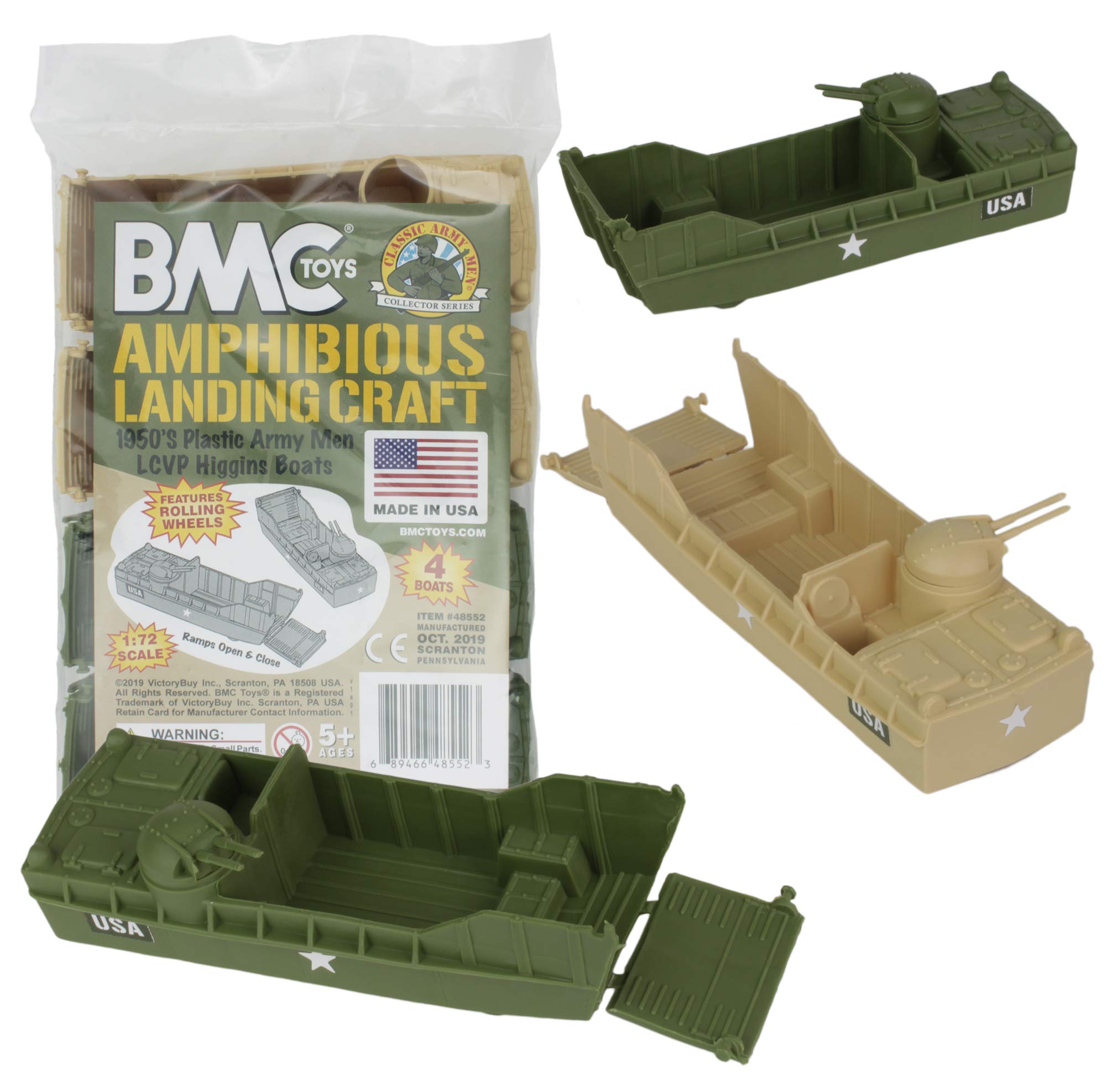BMC Classic Marx Landing Craft Tan и OD Green 4 Пластиковые армейские мужские транспортные средства - зелёный
BMC Classic Marx Landing Craft Tan и OD Green 4 Пластиковые армейские мужские транспортные средства - зелёный