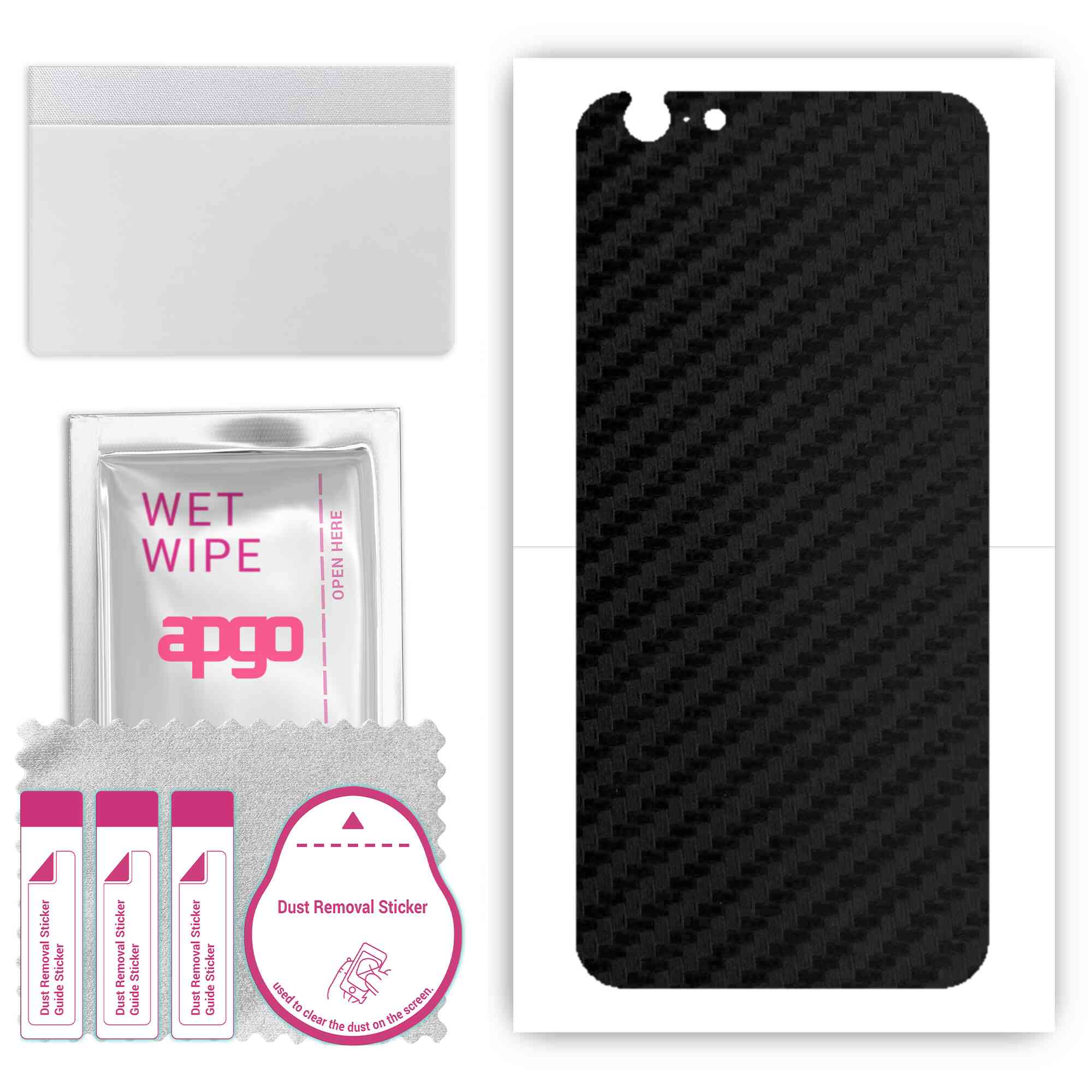 apgo Захисна наклейка для задньої панелі, сумісна з Apple iPhone 6, Wrap Film, Foil, Vinyl - Pattern Carbon Black
apgo Захисна наклейка для задньої панелі, сумісна з Apple iPhone 6, Wrap Film, Foil, Vinyl - Pattern Carbon Black