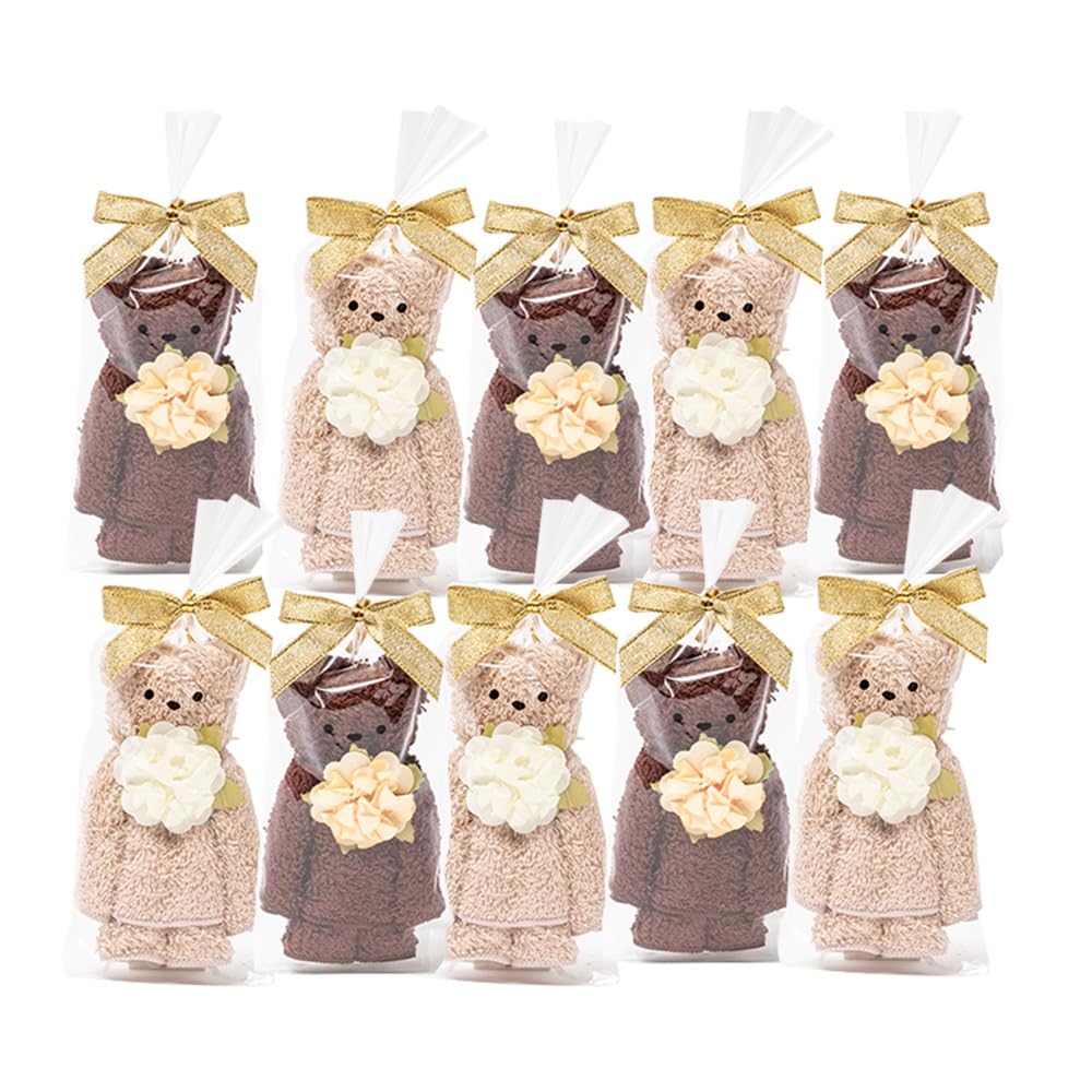 Towel Bear Cute Present Small Gift Retirement Wedding Christmas White Day Individually Wrapped 2 (Brown Colors, 10)
Towel Bear Cute Present Small Gift Retirement Wedding Christmas White Day Individually Wrapped 2 (Brown Colors, 10)