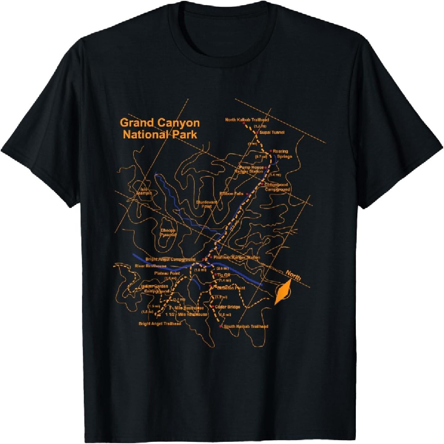 Grand Canyon National Park Trail Map T-Shirt Hiking Love Tee T-Shirt XXXXXL різнокольоровий
Grand Canyon National Park Trail Map T-Shirt Hiking Love Tee T-Shirt XXXXXL різнокольоровий
