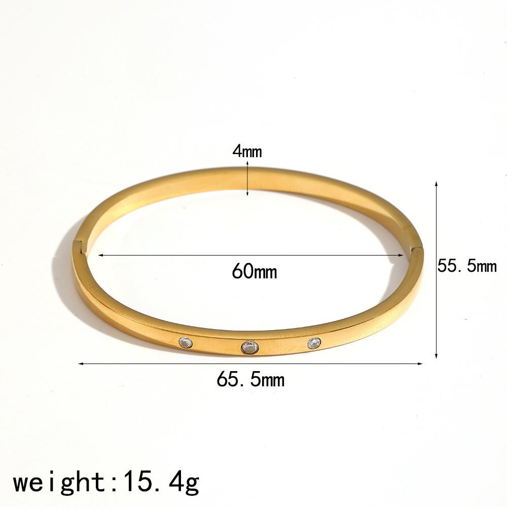 Stainless Steel Bracelet With Zircon Stones For Fashionable Casual Everyday Wear Style 3
Stainless Steel Bracelet With Zircon Stones For Fashionable Casual Everyday Wear Style 3