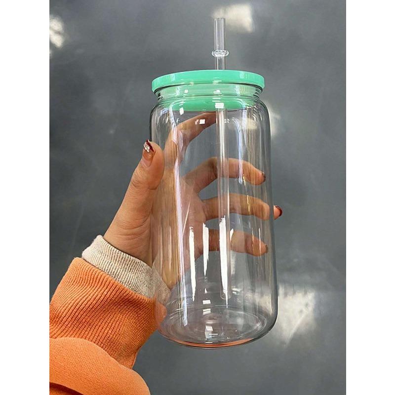 1pc Shatterproof Plastic Jar With Colored Lid & Straw, Transparent Cup Green разноцветный
1pc Shatterproof Plastic Jar With Colored Lid & Straw, Transparent Cup Green разноцветный