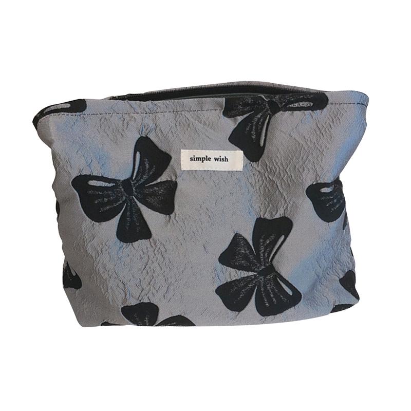 139 Bowknot Jacquard Makeup Bag Travel Toiletry Organizer Women Canvas Cosmetic Pouch Grey Black Bowknot
139 Bowknot Jacquard Makeup Bag Travel Toiletry Organizer Women Canvas Cosmetic Pouch Grey Black Bowknot