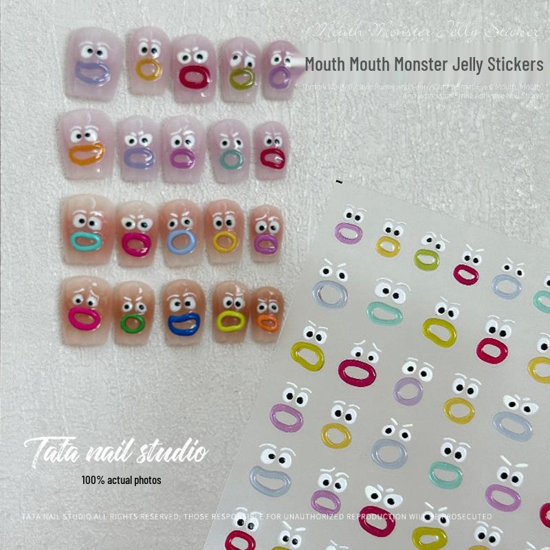 2023 Funny Pouting Lips Cartoon Nail Stickers - Cute Graffiti Style Embossed Design
2023 Funny Pouting Lips Cartoon Nail Stickers - Cute Graffiti Style Embossed Design