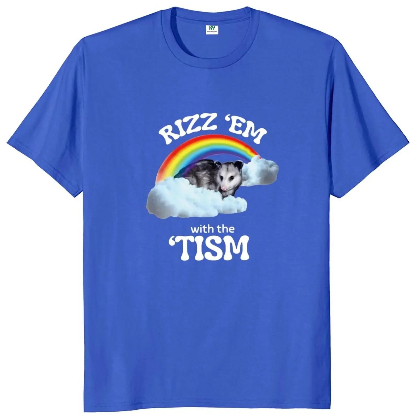 Футболка Rizz Em With The Tism с изображением аутизма, забавный мем с опоссумом, подарочные футболки для аутистов, 100% хлопок, унисекс, повседневная футболка с круглым вырезом, большой размер S
Футболка Rizz Em With The Tism с изображением аутизма, забавный мем с опоссумом, подарочные футболки для аутистов, 100% хлопок, унисекс, повседневная футболка с круглым вырезом, большой размер S