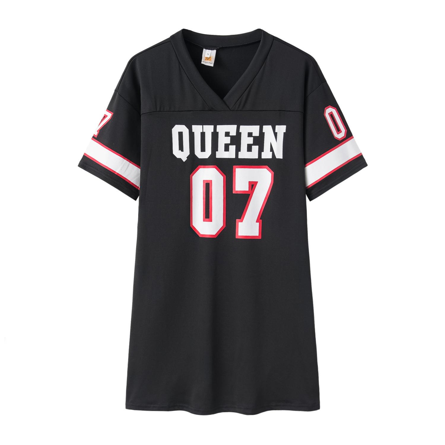 Women s Dress - Casual Hip-Hop Style Short Sleeve T-Shirt Dress with 07 Letter Print, Summer Loose Fit Comfortable Dress,Stylish Summer Outfit XL чорний
Women s Dress - Casual Hip-Hop Style Short Sleeve T-Shirt Dress with 07 Letter Print, Summer Loose Fit Comfortable Dress,Stylish Summer Outfit XL чорний