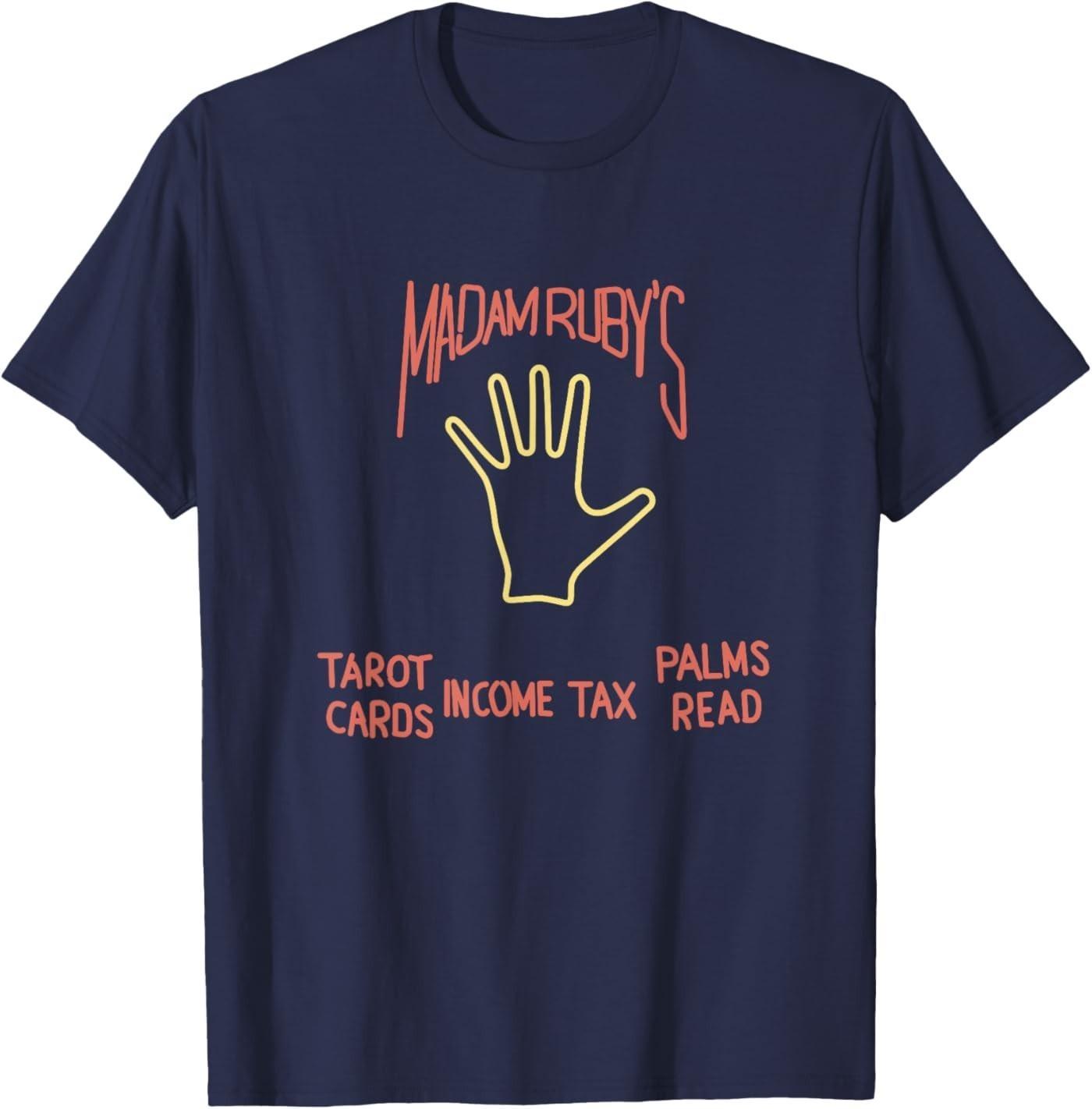 Madam Ruby s Neon Sign T-Shirt 5XL різнокольоровий
Madam Ruby s Neon Sign T-Shirt 5XL різнокольоровий
