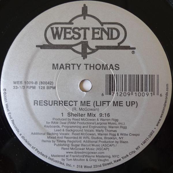 12-дюймовая пластинка МАРТИ ТОМАС - Воскреси меня (Подними меня) WES1009 West End Record 2001 США Танцевальная и Электронная Б/У
12-дюймовая пластинка МАРТИ ТОМАС - Воскреси меня (Подними меня) WES1009 West End Record 2001 США Танцевальная и Электронная Б/У