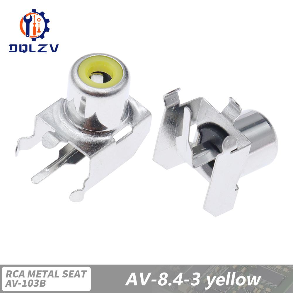 Lotus Seat AV Socket 4Pin RCA Single-hole PCB Soldering Audio Video Female Connector Nickel-plated 5PCS жовтий
Lotus Seat AV Socket 4Pin RCA Single-hole PCB Soldering Audio Video Female Connector Nickel-plated 5PCS жовтий