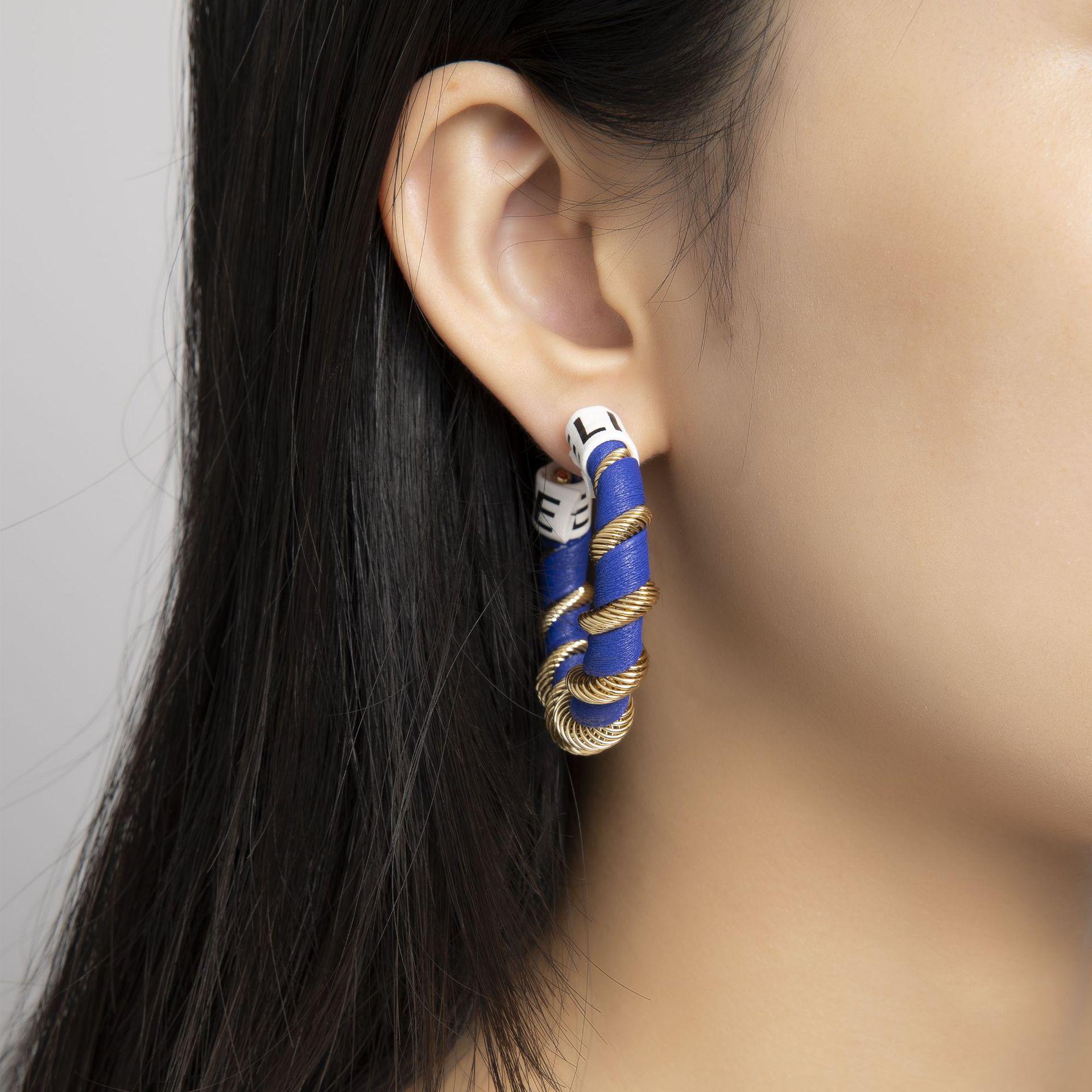 Handmade Woven Leather Hoop Earrings - Trendy European & American Style Women s Jewelry Green Earrings
Handmade Woven Leather Hoop Earrings - Trendy European & American Style Women s Jewelry Green Earrings
