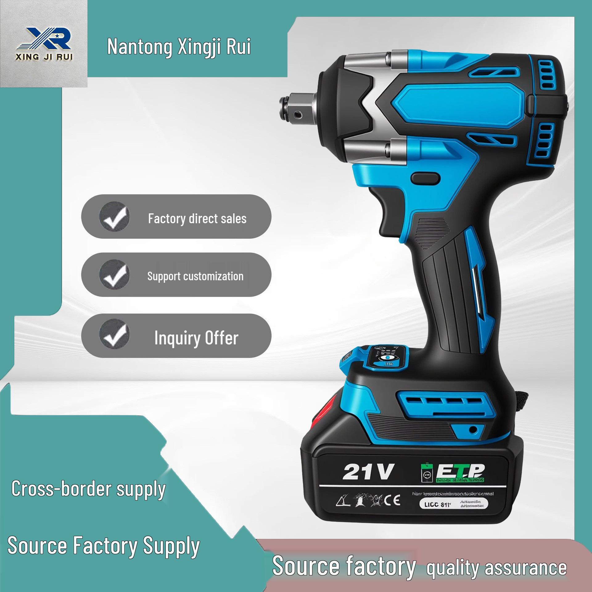 Cordless Impact Wrench with New Brushless Pure Copper Motor - Makita Compatible Bare Machine + Paper Box
Cordless Impact Wrench with New Brushless Pure Copper Motor - Makita Compatible Bare Machine + Paper Box