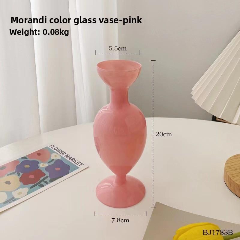 French Vintage Handmade Morandi Glass Vase for Hydroponic Flower Decor
French Vintage Handmade Morandi Glass Vase for Hydroponic Flower Decor