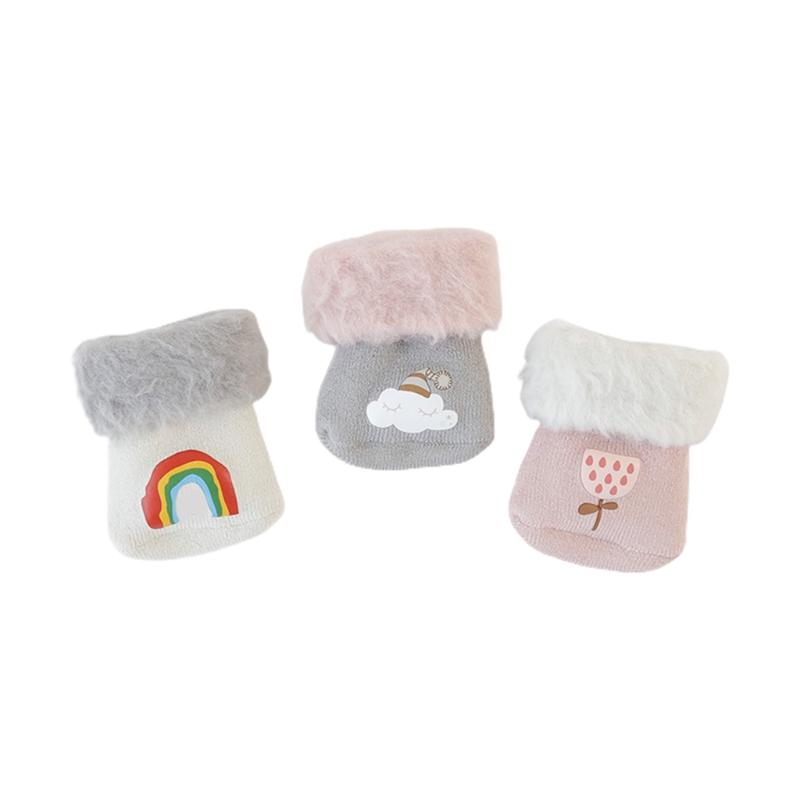 Cute Socks with Plus Velvet and Thicken for Sun Cartoon Geometric Rainbow Style for Toddler 0-5 Years 3 Pairs M
Cute Socks with Plus Velvet and Thicken for Sun Cartoon Geometric Rainbow Style for Toddler 0-5 Years 3 Pairs M