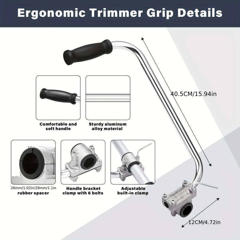 Trimmer Handle Ergonomic Trimmer Grip String Trimmers Handle Weed Eater Handle Extension Lawn Trimmer Handle Grid for Lawn Care
Trimmer Handle Ergonomic Trimmer Grip String Trimmers Handle Weed Eater Handle Extension Lawn Trimmer Handle Grid for Lawn Care
