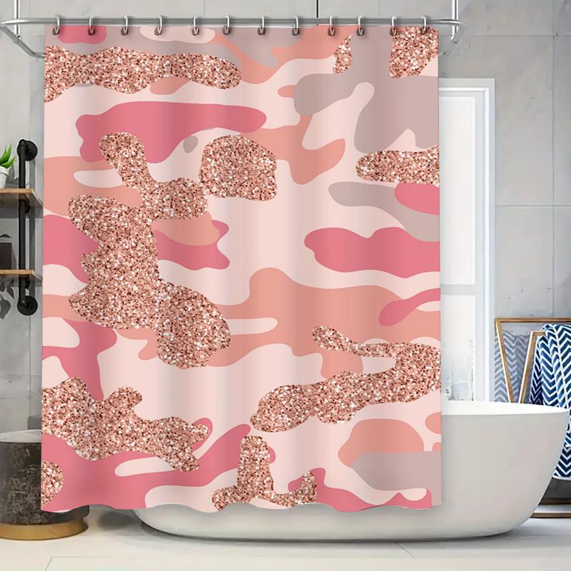 Retro Camo Glitter Pink Bath Curtain For Bathroom Decor Pink Shower Curtains With Rod Pocket W60H190(CM)-1 Pcs
Retro Camo Glitter Pink Bath Curtain For Bathroom Decor Pink Shower Curtains With Rod Pocket W60H190(CM)-1 Pcs
