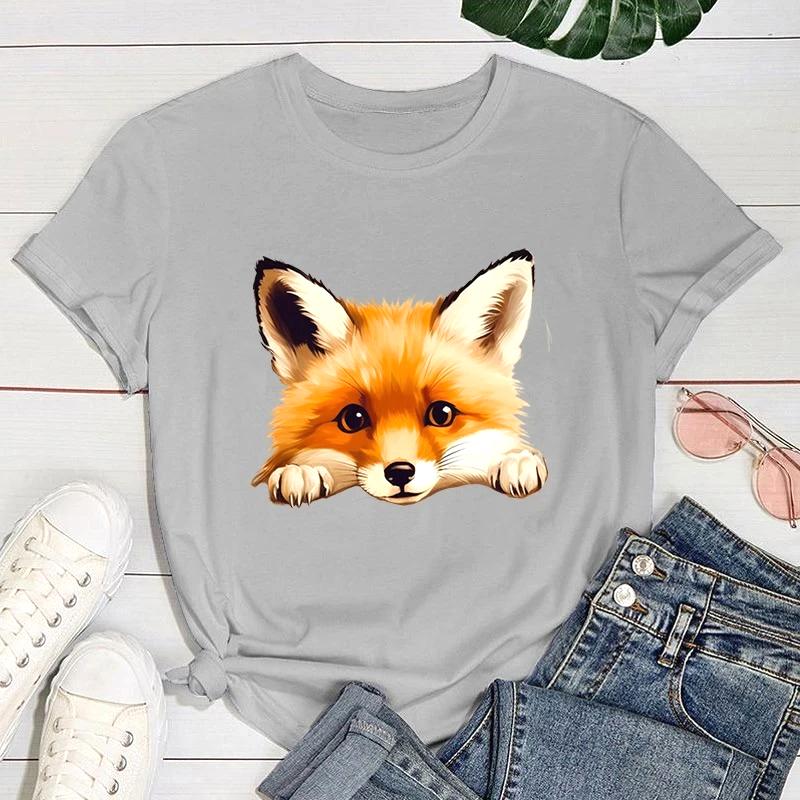 New Trendy Fox Print Patterned Womens Tshirt Fashionable Casual Shortsleeved Girls Summer Roundneck Design Creative and 3XL
New Trendy Fox Print Patterned Womens Tshirt Fashionable Casual Shortsleeved Girls Summer Roundneck Design Creative and 3XL