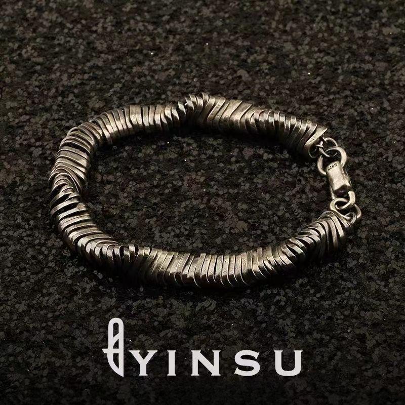 Men s Bracelet – Trendy Distorted Vintage Hip-Hop Style Unisex Dark Avant-Garde Design Punk Accessory Bracelets 18cm
Men s Bracelet – Trendy Distorted Vintage Hip-Hop Style Unisex Dark Avant-Garde Design Punk Accessory Bracelets 18cm