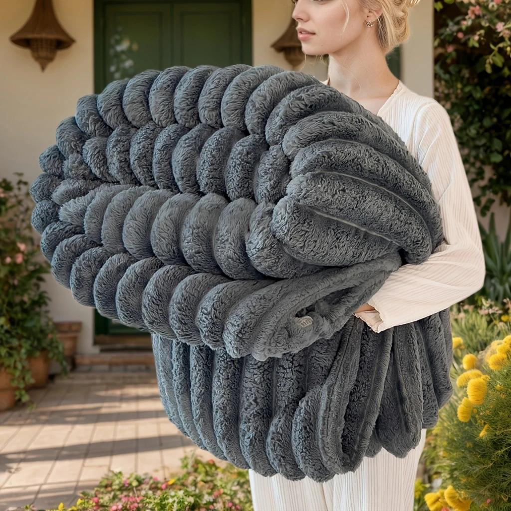 150*200СМ Универсальное одеяло из искусственного кроличьего меха - Мягкое, двухстороннее плюшевое для тепла и комфорта в любое время года, идеально подходит для офиса 70*100cm темно серый
150*200СМ Универсальное одеяло из искусственного кроличьего меха - Мягкое, двухстороннее плюшевое для тепла и комфорта в любое время года, идеально подходит для офиса 70*100cm темно серый