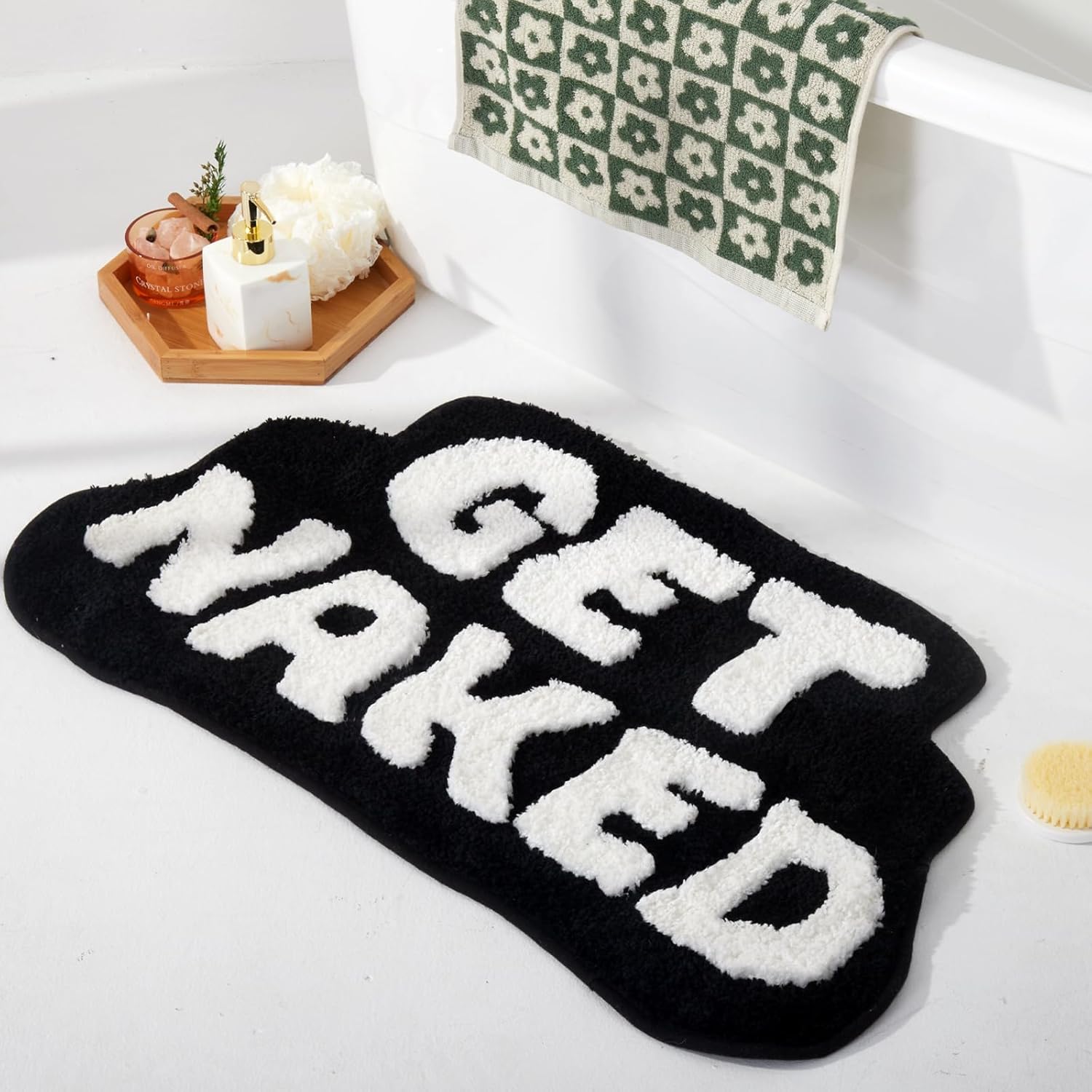 Lettered Rug, Machine Washable And Non-Slip, Suitable For Bathroom Floor Mats, An Elegant Home Decoration Item 40x60cm 16x24inch
Lettered Rug, Machine Washable And Non-Slip, Suitable For Bathroom Floor Mats, An Elegant Home Decoration Item 40x60cm 16x24inch