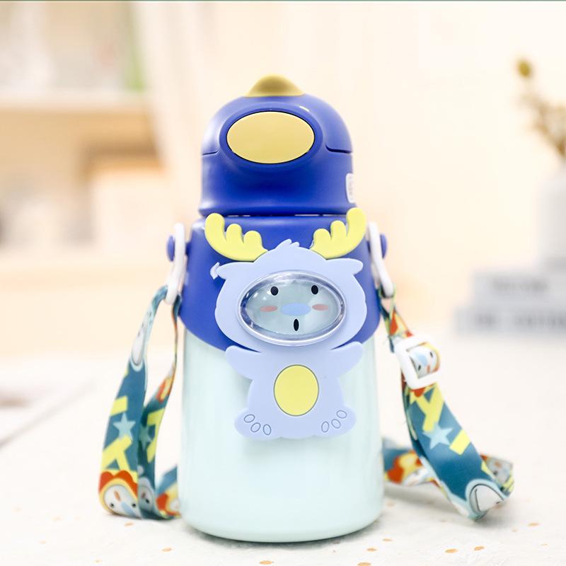Cute Thermos Bottle for Kids Thermal Water Bottle with Strap Food Grade Stainless Steel Water Bottle Pot Belly for School 400-500ml
Cute Thermos Bottle for Kids Thermal Water Bottle with Strap Food Grade Stainless Steel Water Bottle Pot Belly for School 400-500ml