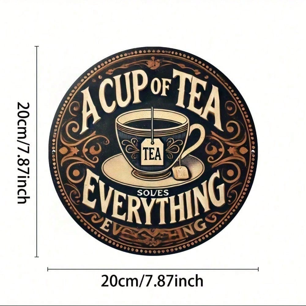 Vintage Metal Tin Sign Tea Solves Everything Funny Wall Decor Kitchen Cafe Pub Home Bar Retro різнокольоровий
Vintage Metal Tin Sign Tea Solves Everything Funny Wall Decor Kitchen Cafe Pub Home Bar Retro різнокольоровий