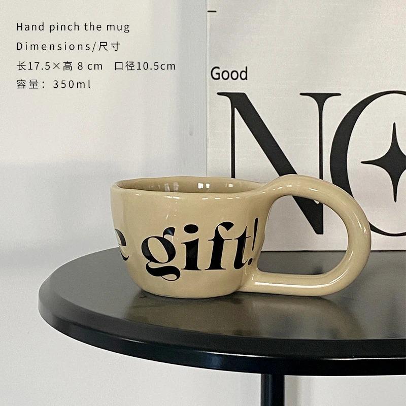 350ml Large Capacity Ceramic Mug Hand Pinched Big Ears Home High Value Water Cup Milk Coffee Cup Couple Pair Gift Cup
350ml Large Capacity Ceramic Mug Hand Pinched Big Ears Home High Value Water Cup Milk Coffee Cup Couple Pair Gift Cup