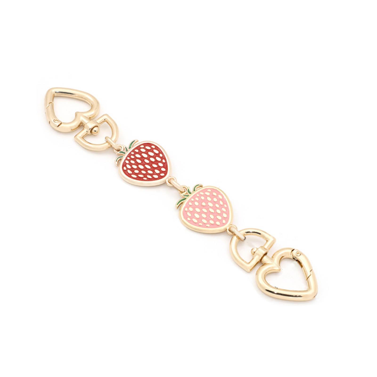 Cute Strawberry Bag Strap Extender Chain Handbag Extension Chain Decoration for Women Girls DIY Handbag Wallet Bags 1 розовый/красный
Cute Strawberry Bag Strap Extender Chain Handbag Extension Chain Decoration for Women Girls DIY Handbag Wallet Bags 1 розовый/красный