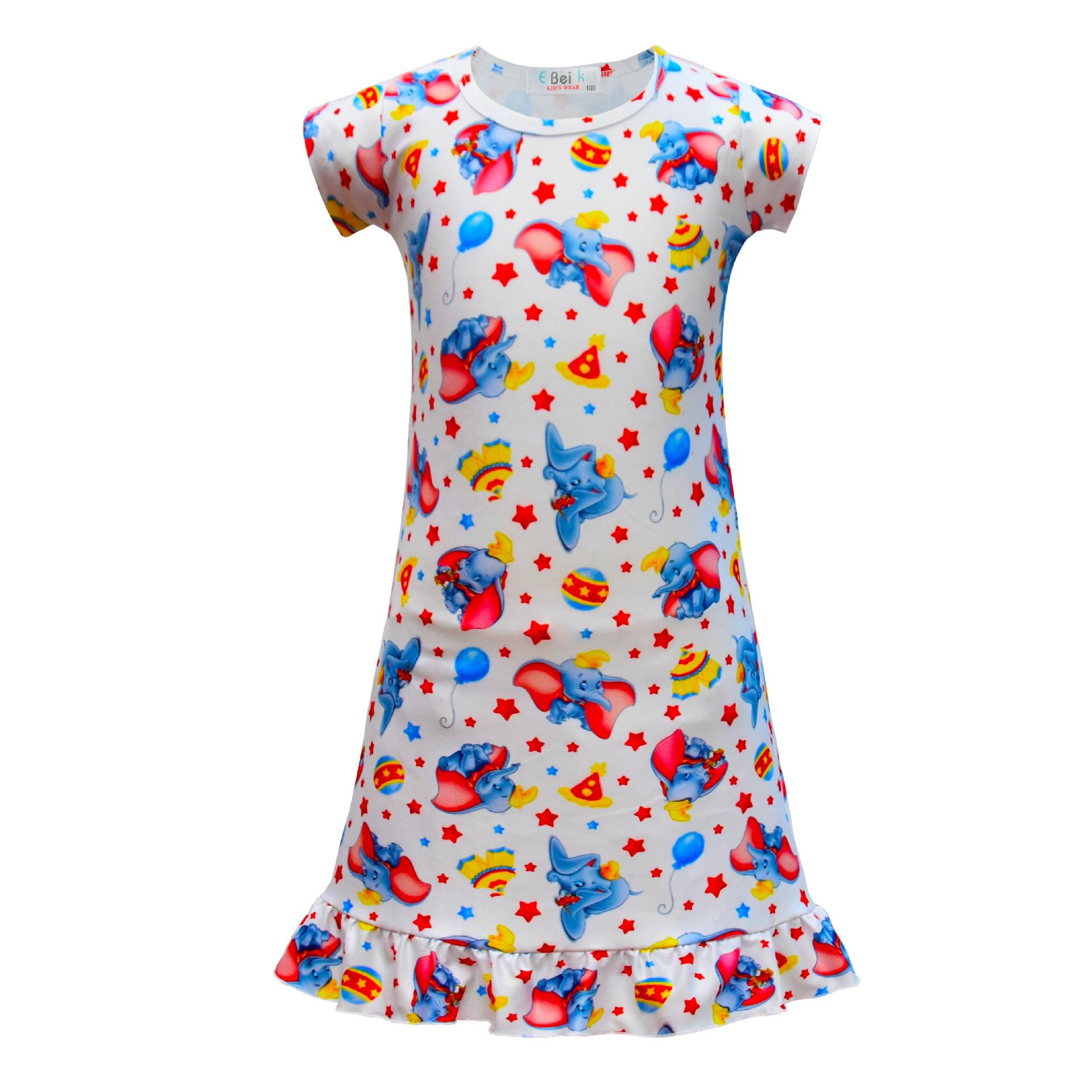 European And American Girls Dresses, Dumbo Printed Clothing, Milk Silk Loungewear Children S Pajamas Skirt 3120 100
European And American Girls Dresses, Dumbo Printed Clothing, Milk Silk Loungewear Children S Pajamas Skirt 3120 100