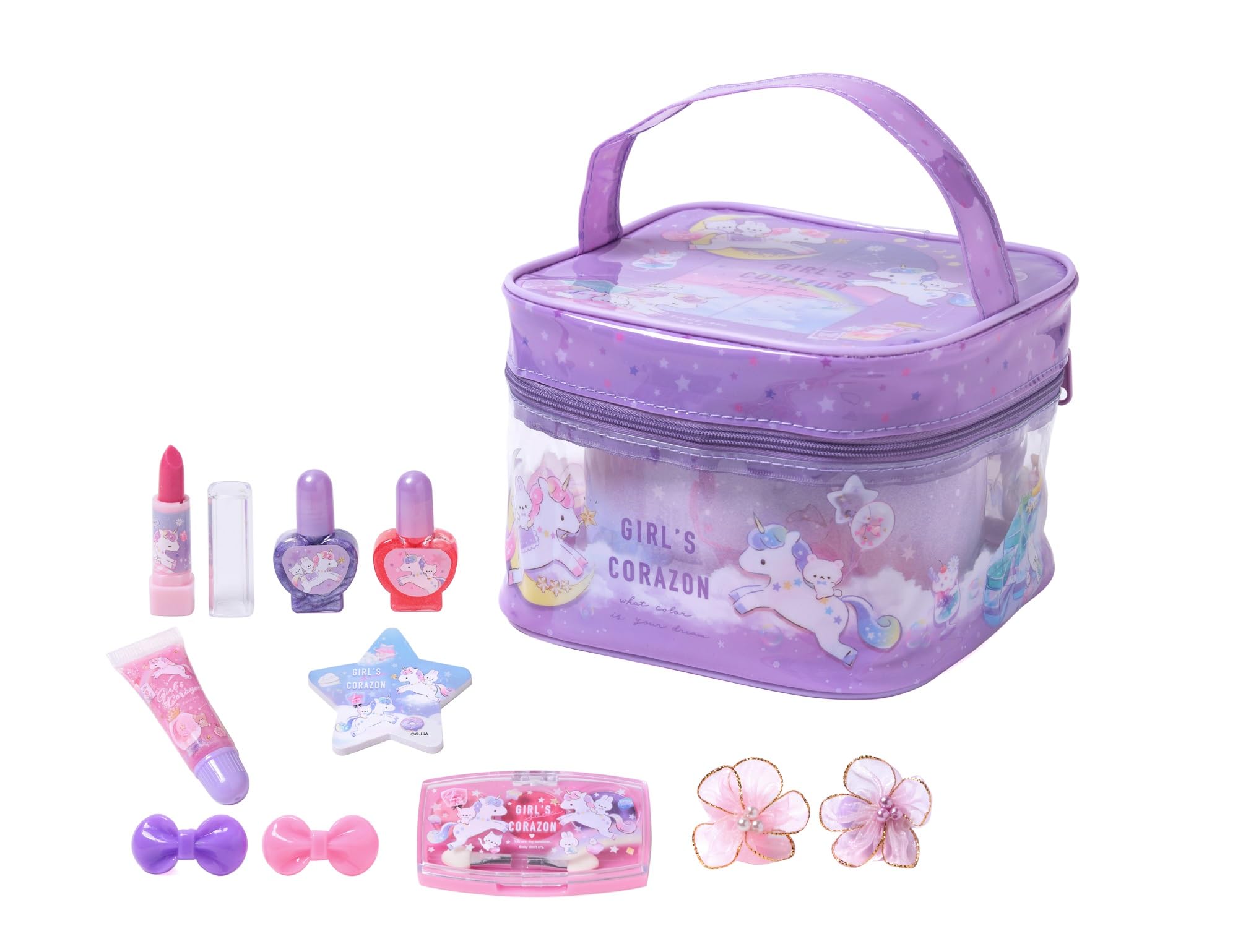 Race Girls Corazon Vinyl Vanity Makeup Bag Ages 6 and Up Vanity Bag Makeup Cosmetics 240120
Race Girls Corazon Vinyl Vanity Makeup Bag Ages 6 and Up Vanity Bag Makeup Cosmetics 240120