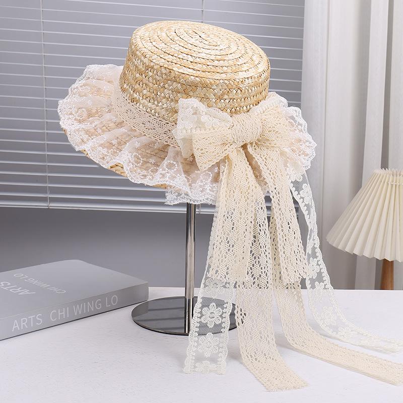 Women s Elegant Straw Hat with Lace Trim & Bow Ribbon, Fresh Style Versatile Outdoor Travel Sun Cap, Breathable UV Protection M(56-58cm) бежевий
Women s Elegant Straw Hat with Lace Trim & Bow Ribbon, Fresh Style Versatile Outdoor Travel Sun Cap, Breathable UV Protection M(56-58cm) бежевий