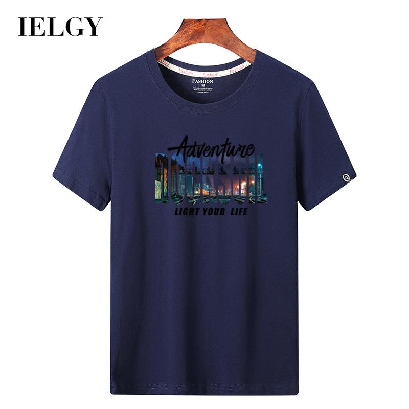 IELGY Повседневная свободная мужская футболка больших размеров с круглым вырезом, черная основа, короткий рукав, хлопок
IELGY Повседневная свободная мужская футболка больших размеров с круглым вырезом, черная основа, короткий рукав, хлопок