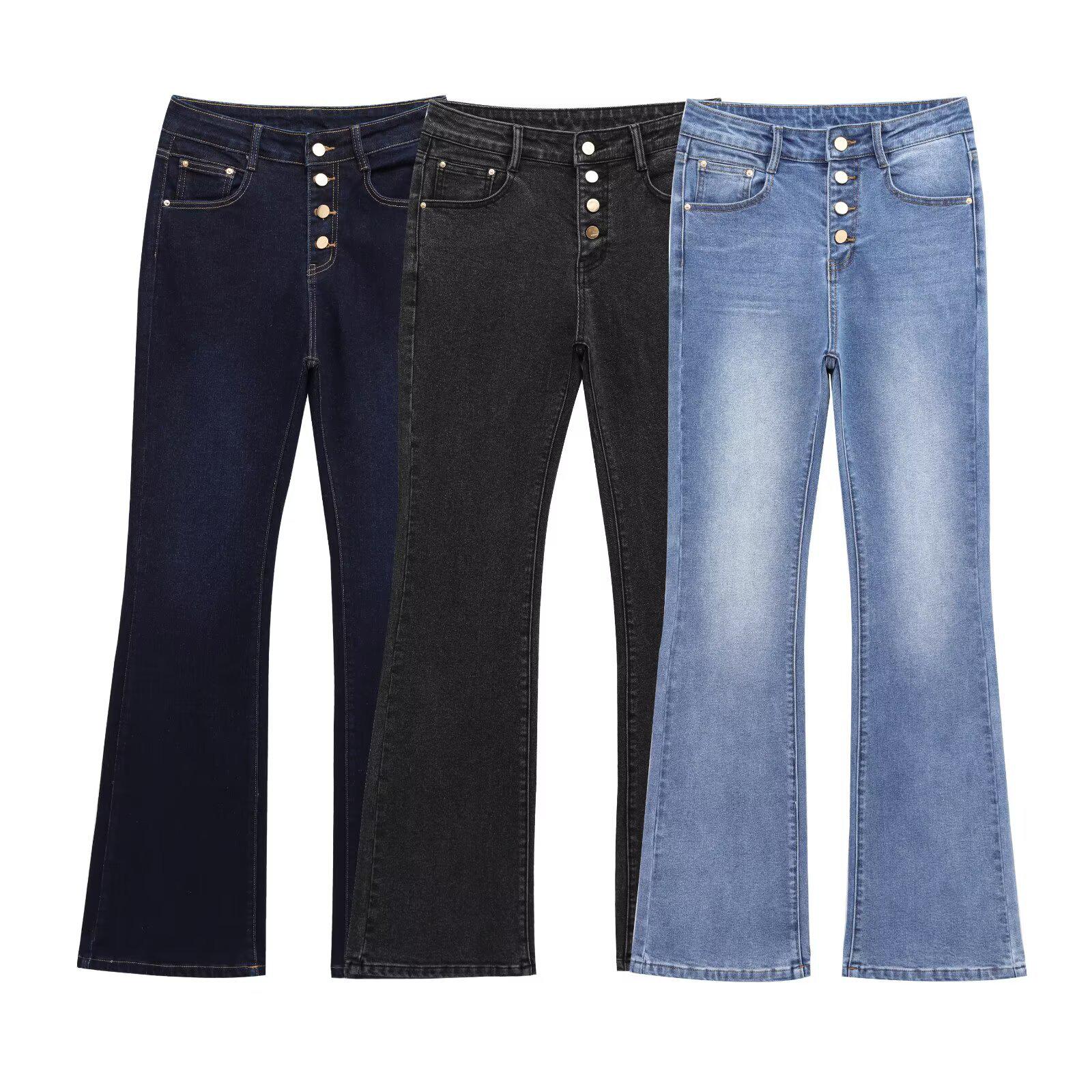 2025 Spring Women s Slim Fit High Waist Micro Flare Jeans S 
2025 Spring Women s Slim Fit High Waist Micro Flare Jeans S