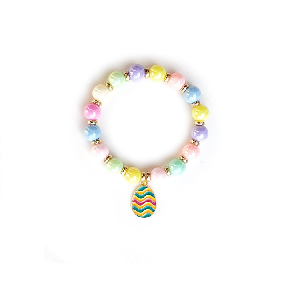 Easter Fun Rainbow Colors Egg Acrylic Sweet Bead Bracelet Beach Vacation Leisure Jewelry Suitable The General Popular Jewelry 18cm
Easter Fun Rainbow Colors Egg Acrylic Sweet Bead Bracelet Beach Vacation Leisure Jewelry Suitable The General Popular Jewelry 18cm
