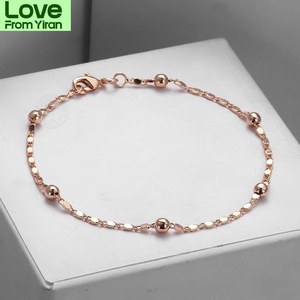 Браслет для женщин 2 мм Marina Stick Bead 585 Rose Gold Chain & Link Bracelet Elegant Simple Jewelry Gift 20 см
Браслет для женщин 2 мм Marina Stick Bead 585 Rose Gold Chain & Link Bracelet Elegant Simple Jewelry Gift 20 см