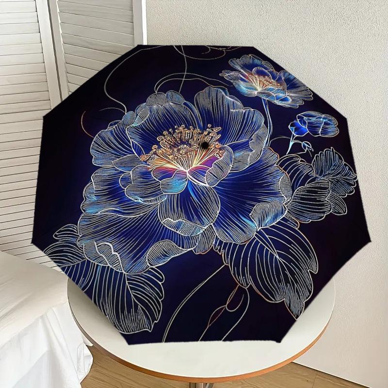 1pc Blue Floral Artwork Umbrella with Plastic Handle,Suitable for All Seasons Home Travel Outdoor UmbrellaDD1389
1pc Blue Floral Artwork Umbrella with Plastic Handle,Suitable for All Seasons Home Travel Outdoor UmbrellaDD1389