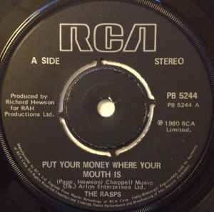 7inch Record RASPS Put Your Money Where Your Mouth Is PB5244 RCA 1980 UK Reggae Ska Dub Used
7inch Record RASPS Put Your Money Where Your Mouth Is PB5244 RCA 1980 UK Reggae Ska Dub Used