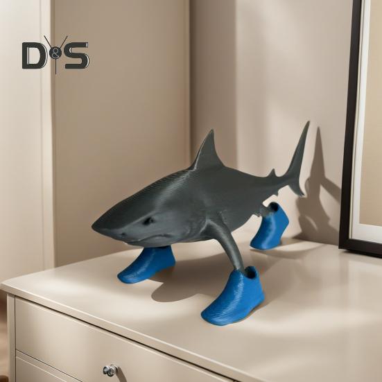 3D-печатная фигурка акулы в синих туфлях, статуя акулы, скульптура морского животного, украшение для домашнего офиса, рабочего стола, орнамент серый
3D-печатная фигурка акулы в синих туфлях, статуя акулы, скульптура морского животного, украшение для домашнего офиса, рабочего стола, орнамент серый