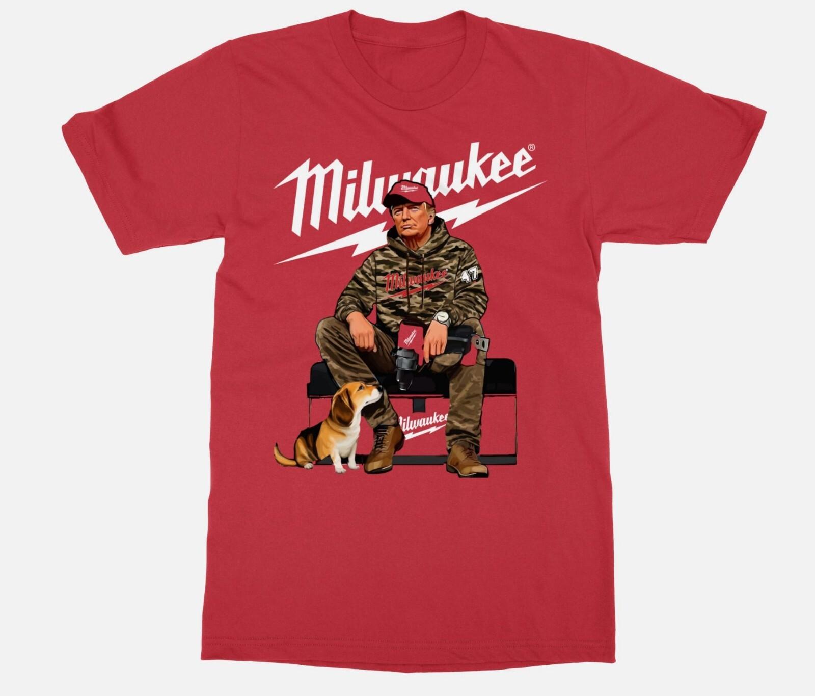 26 President Trump Milwaukee Camo Dog Hunt Funny Unisex T-Shirt Unisex T-Shirt XXXXL
26 President Trump Milwaukee Camo Dog Hunt Funny Unisex T-Shirt Unisex T-Shirt XXXXL