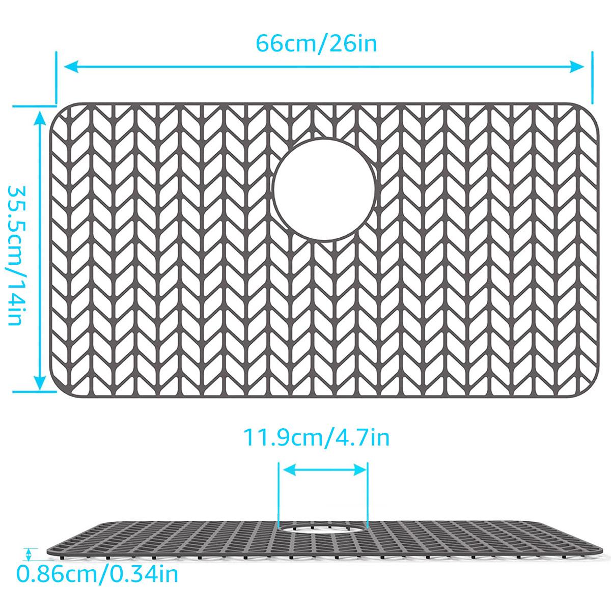 13.8x11.8inch Sink Protector Grid Mat Silicone Sink Drying Pad Fruit Vegetable Clean Drain Pad Kitchen Countertop Insulating Mat 1pc
13.8x11.8inch Sink Protector Grid Mat Silicone Sink Drying Pad Fruit Vegetable Clean Drain Pad Kitchen Countertop Insulating Mat 1pc