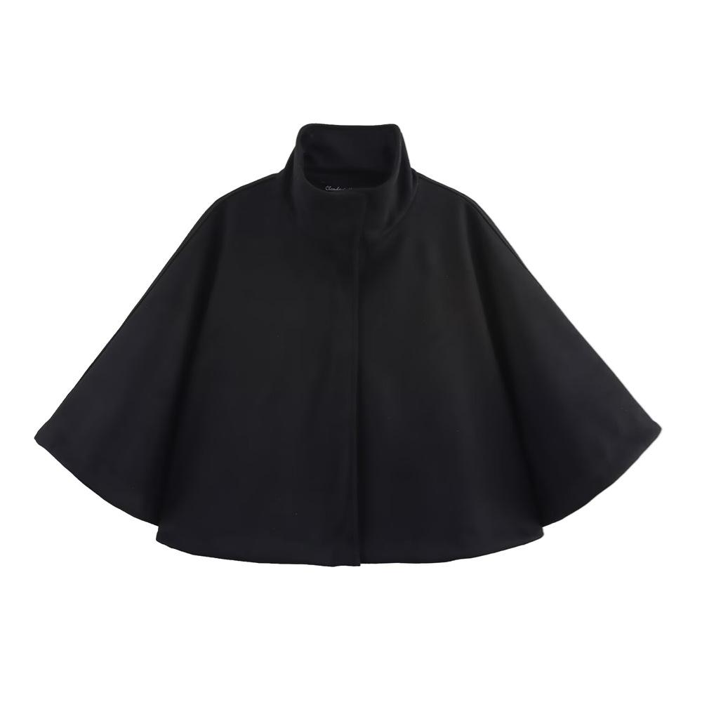 2025 Spring/Summer Women s Suede-Textured Stand-Up Collar Cape Coat One Size чёрный
2025 Spring/Summer Women s Suede-Textured Stand-Up Collar Cape Coat One Size чёрный