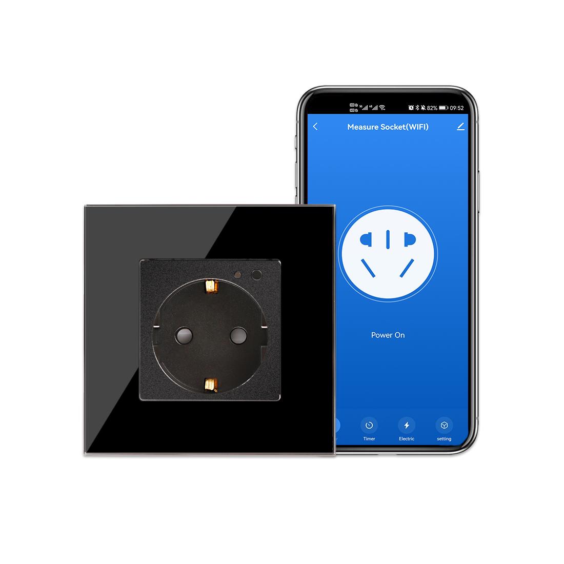 Розетка Wi-Fi Стандарт ЄС Покращення розумного дому Інтелектуальна вилка Робота з Tuya Google Home Alexa Яндекс WiFi black
Розетка Wi-Fi Стандарт ЄС Покращення розумного дому Інтелектуальна вилка Робота з Tuya Google Home Alexa Яндекс WiFi black